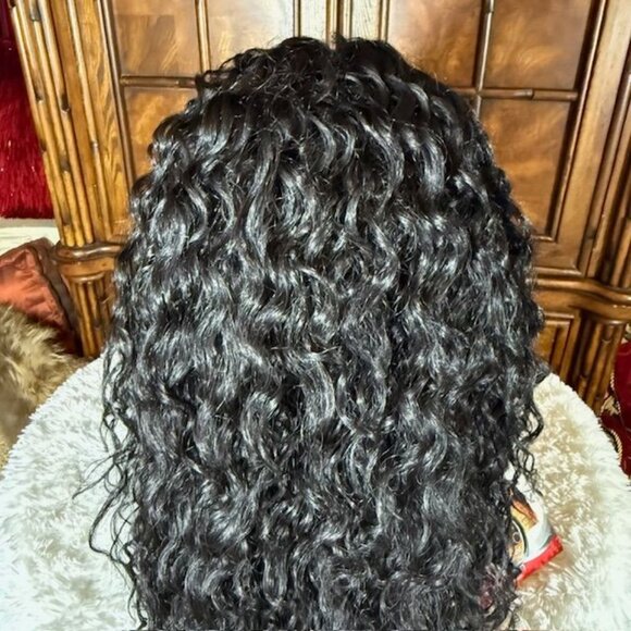 Isis Super Jacky 27" Lace Front Red Carpet Premiere Color 1B Wavy Synthetic Wig - Picture 12 of 16